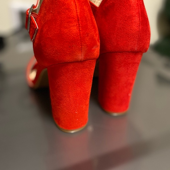 Brand New Sandal Up Heels shoes | Block Heel | Color: Red | Size: 9 - Picture 5 of 5